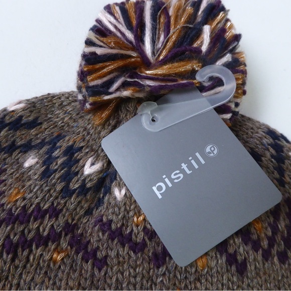 Pistil Visby Beanie Hat w PomPom w Fleece Earband NWT Duluth Trading Company - Picture 2 of 6